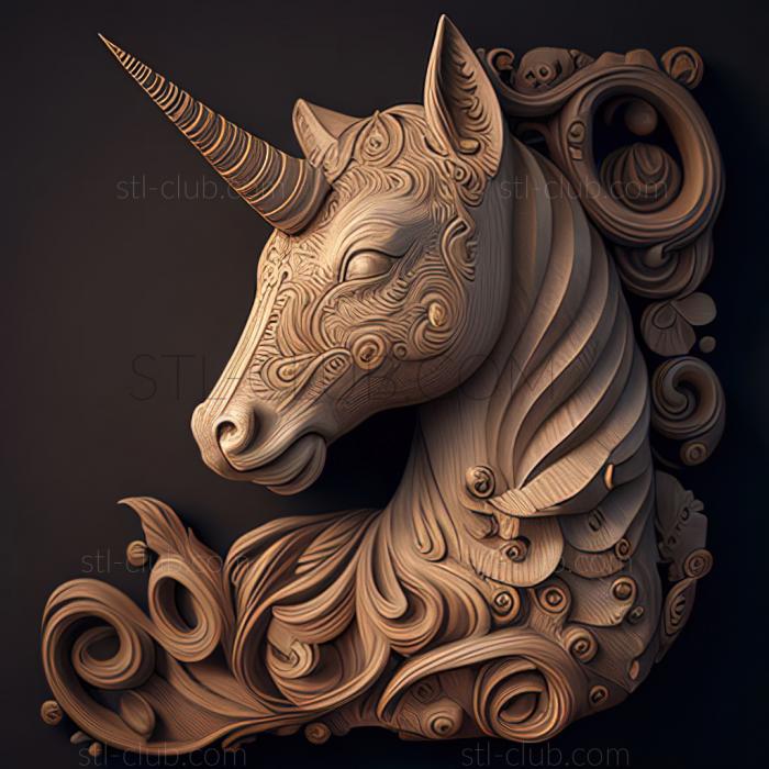 3D model st Unicorn cat from Unicitti (STL)